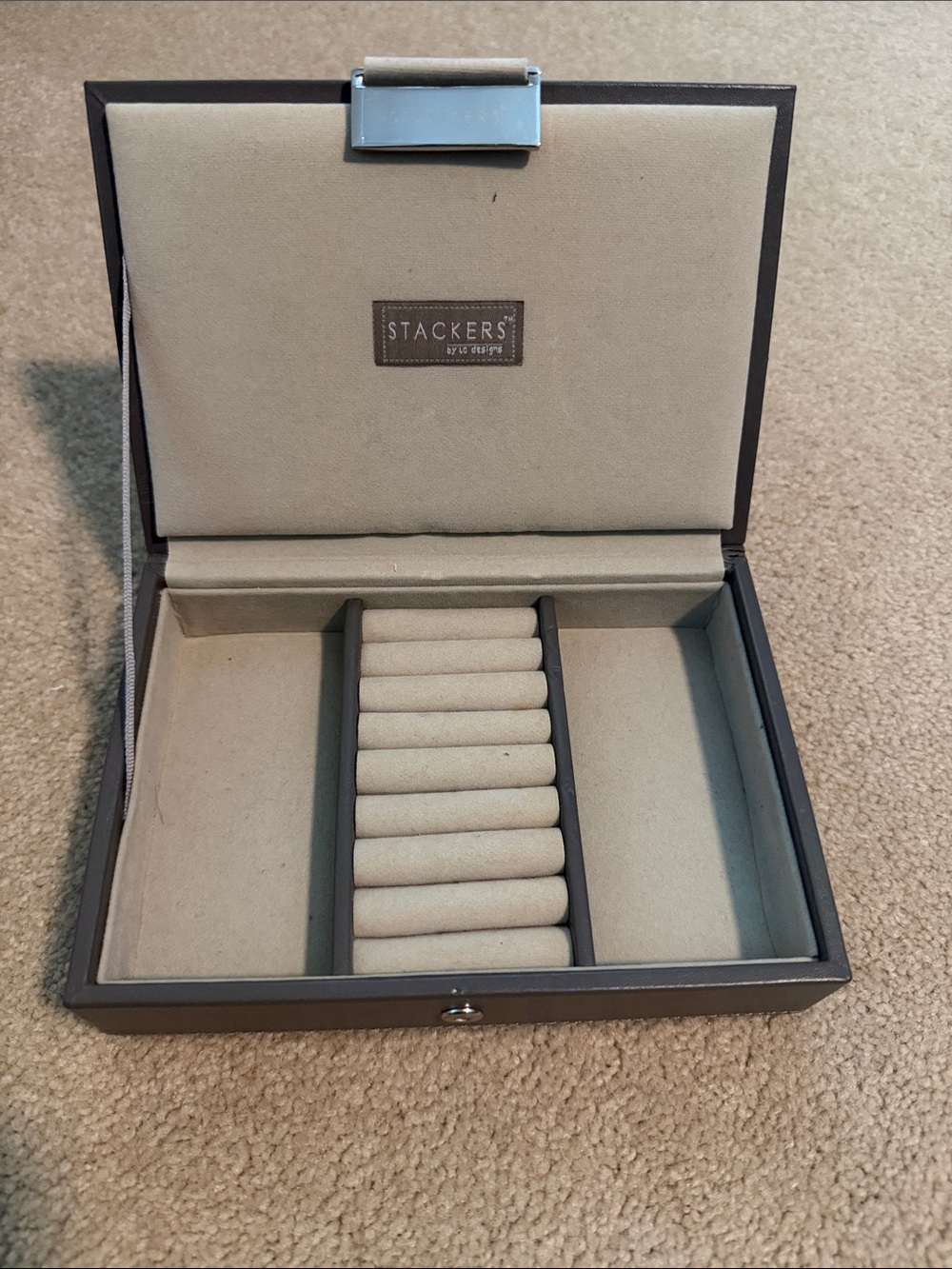 STACKERS Jewelry Box Organizer mini, approximately 5” x 7” x 1.75”)